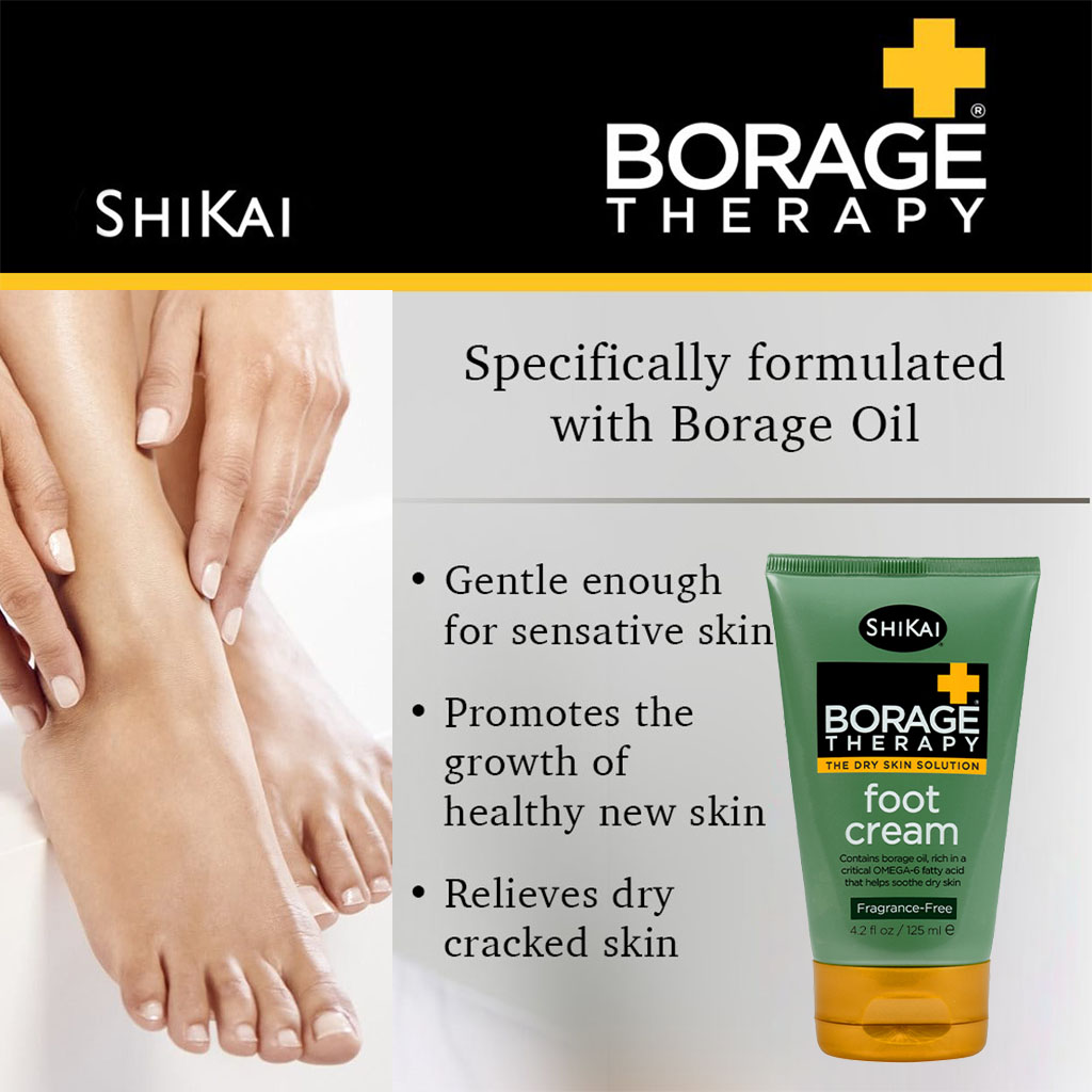 ShiKai Borage Therapy The Dry Skin Solution Fragrance-Free Foot Cream 125ml