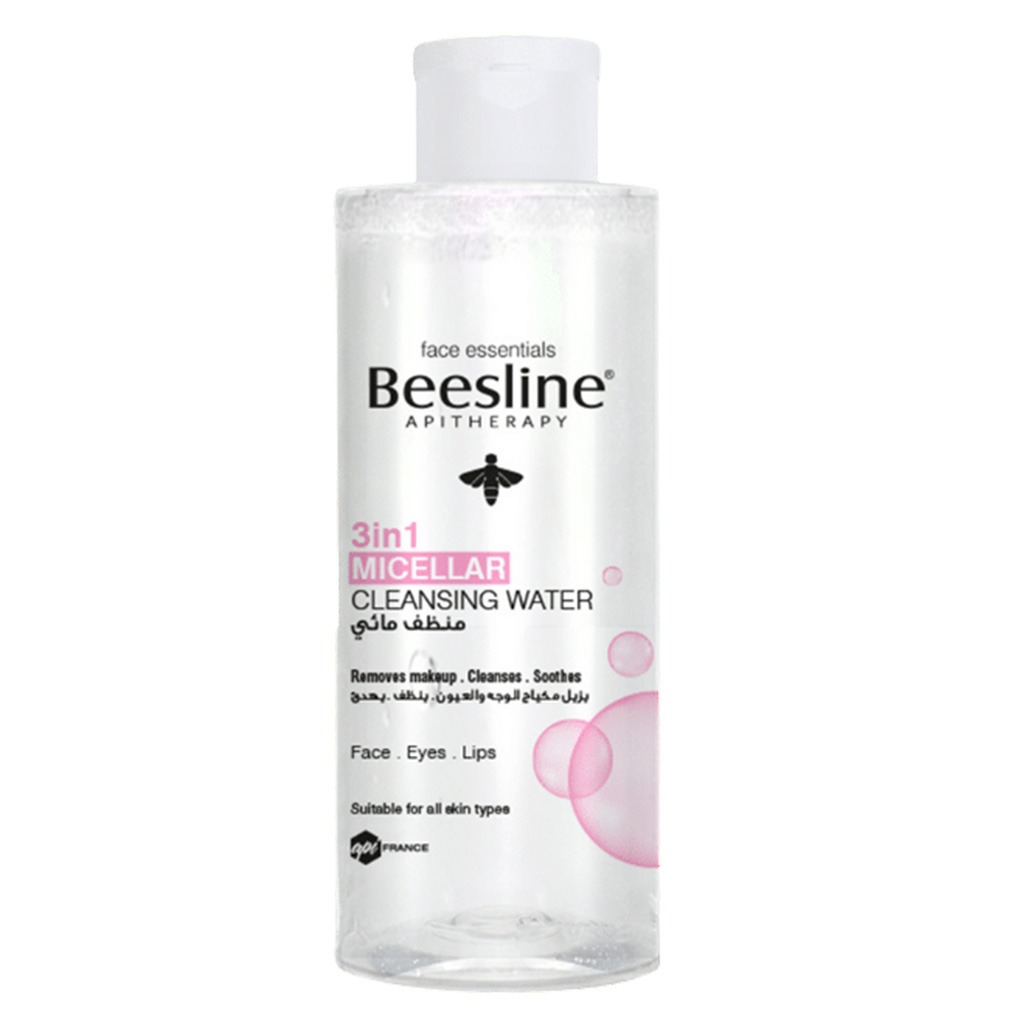 Beesline 3-In-1 Fragrance Free Micellar Cleansing Water for Face, Eyes & Lips 100ml