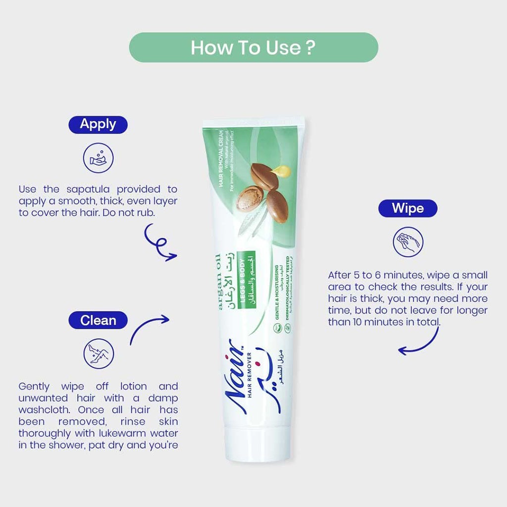Nair Hair Removal Cream With Natural Argan Oil 110ml
