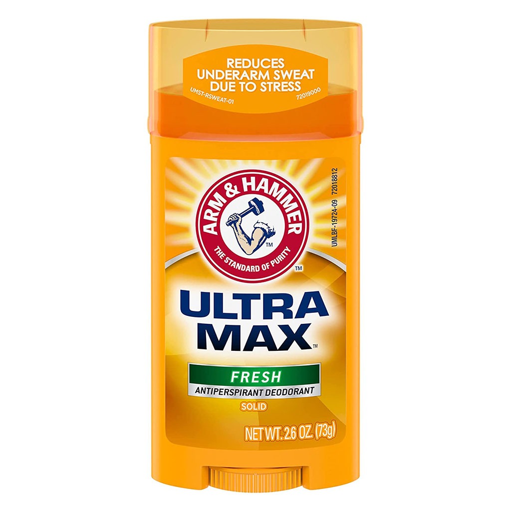 Arm & Hammer UltraMax Solid 48H Antiperspirant Deodorant Stick Powder, Fresh 73g