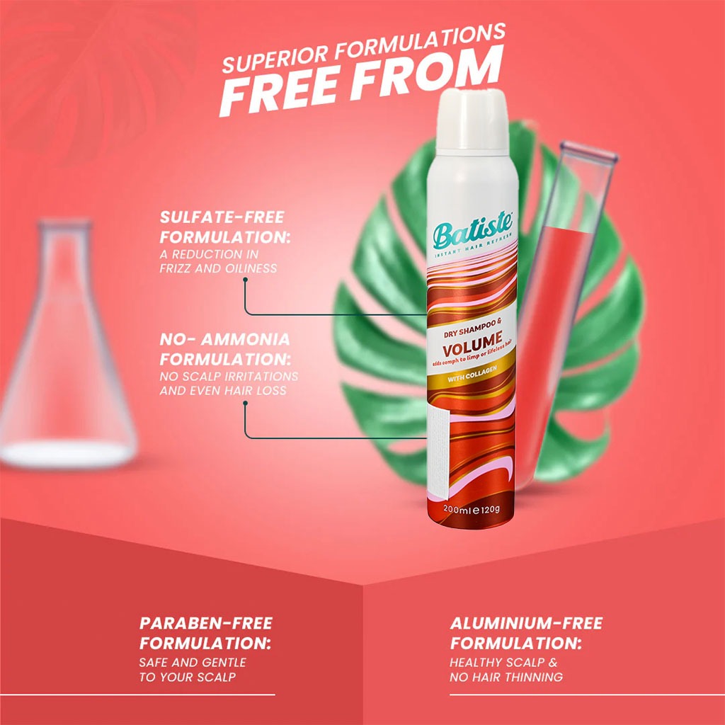 Batiste Instant Hair Refresh Dry Shampoo Volume 200ml