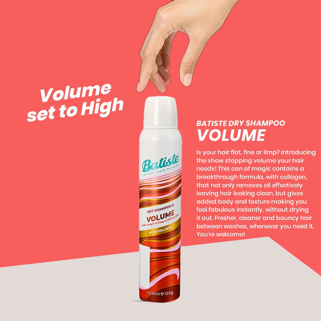 Batiste Instant Hair Refresh Dry Shampoo Volume 200ml