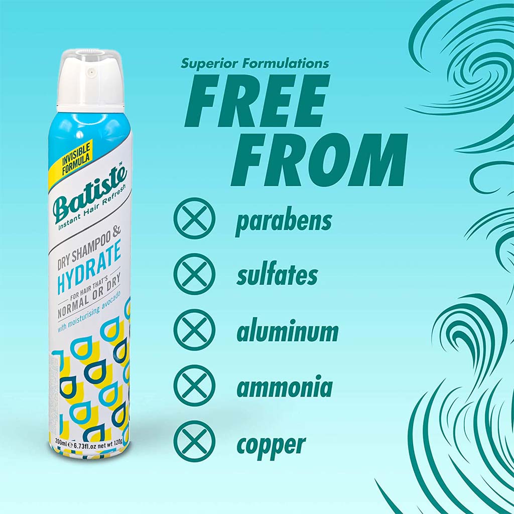 Batiste Instant Hair Refresh Dry Shampoo Hydrate 200ml