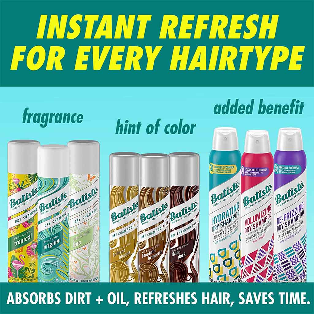 Batiste Instant Hair Refresh Dry Shampoo De-Frizz 200ml