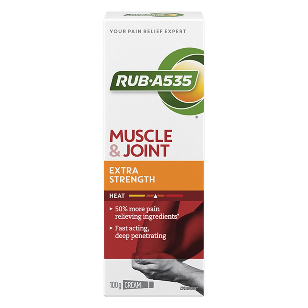 Rub.A535 Extra Strength Heat Cream For Muscle and Joint Pain Relief 100g