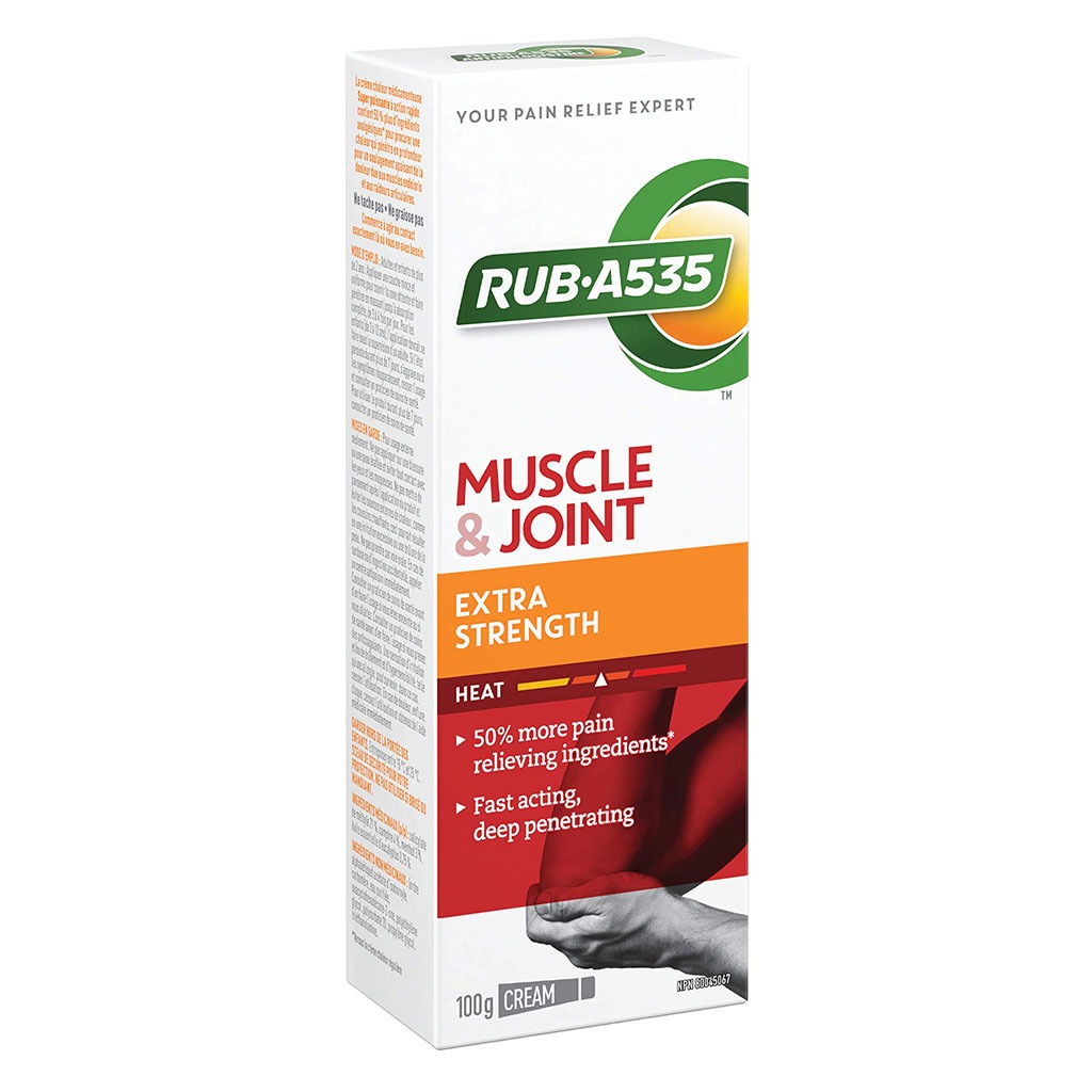 Rub.A535 Extra Strength Heat Cream For Muscle and Joint Pain Relief 100g