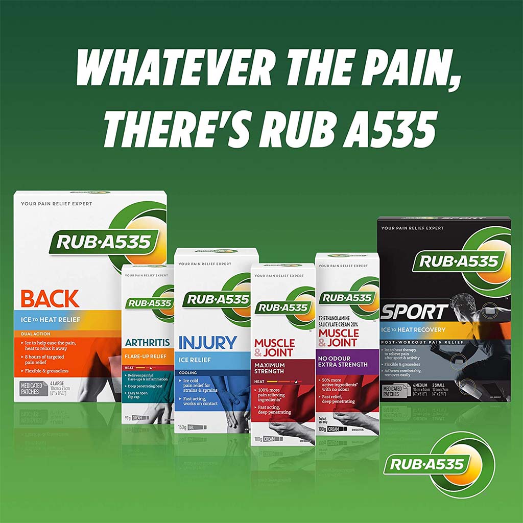 Rub.A535 Extra Strength Heat Cream For Muscle and Joint Pain Relief 100g