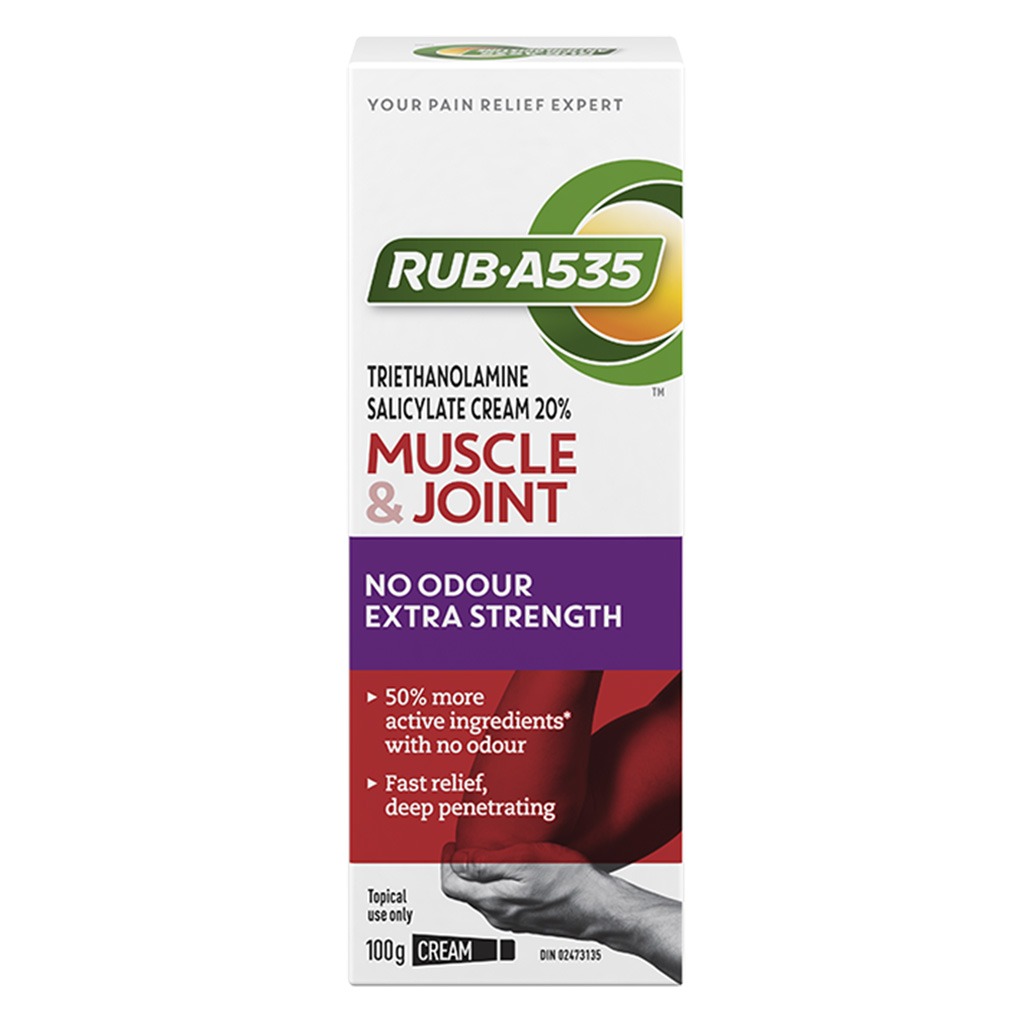 Rub.A535 Extra Strength No Odour Cream For Muscle and Joint Pain Relief 100g