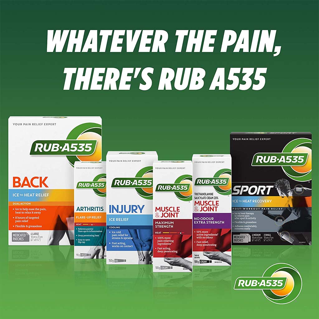 Rub.A535 Extra Strength No Odour Cream For Muscle and Joint Pain Relief 100g
