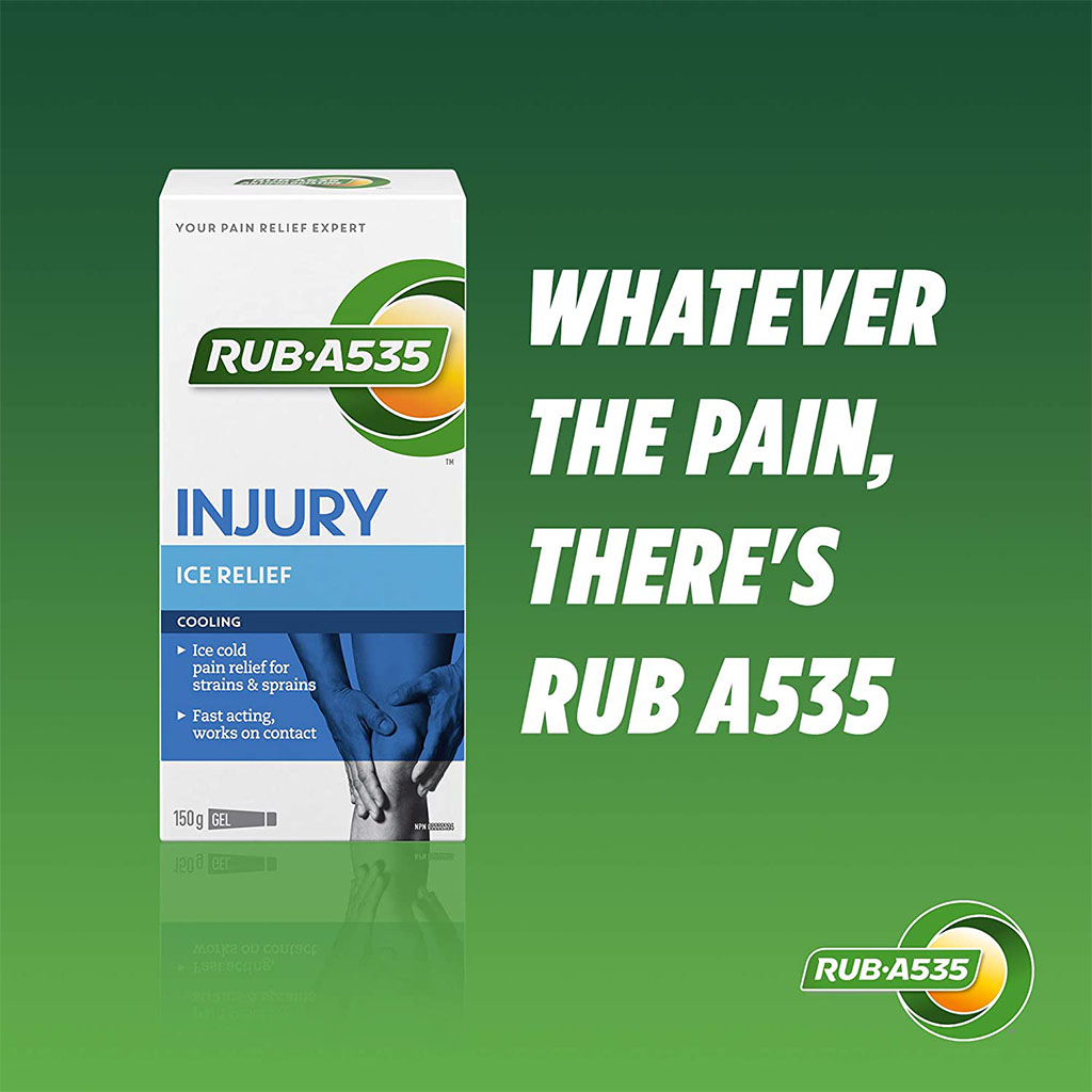 Rub.A535 Injury Pain Relief Ice Cooling Gel For Strains & Sprains 150g