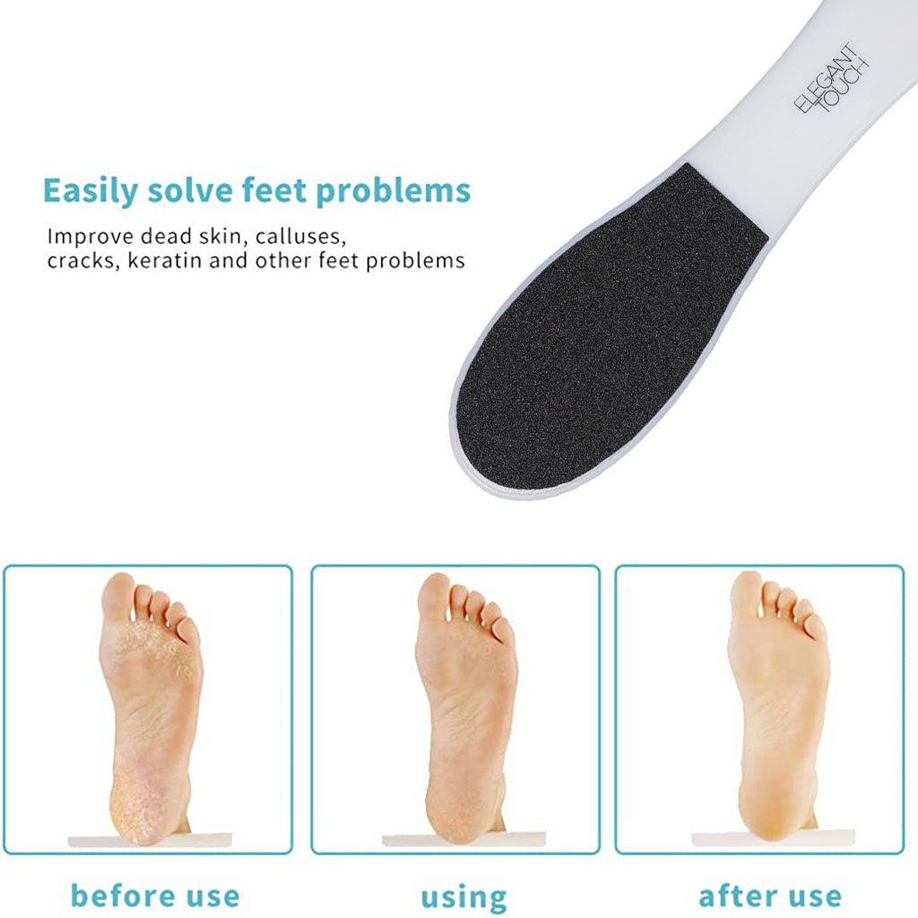 Elegant Touch Pedicure Foot File - Black And White, Pack of 1's