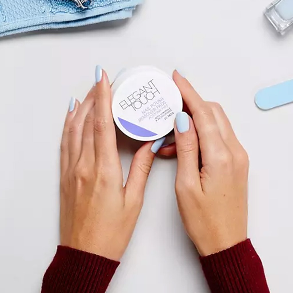 Elegant Touch Acetone Free Nail Polish Remover Pads, Pack of 20's