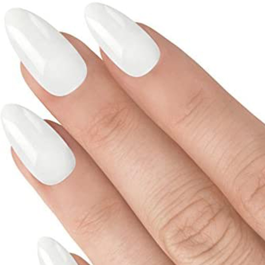 Elegant Touch Totally Bare Artificial Nails - Stiletto Shape, Pack of 48 Nails with Glue