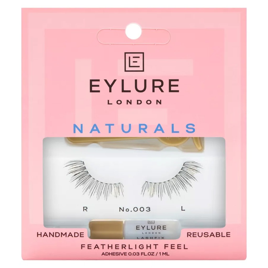 Eylure Naturals Featherlight Feel Reusable False Eye Lashes No. 003, Pack of 1 Pair
