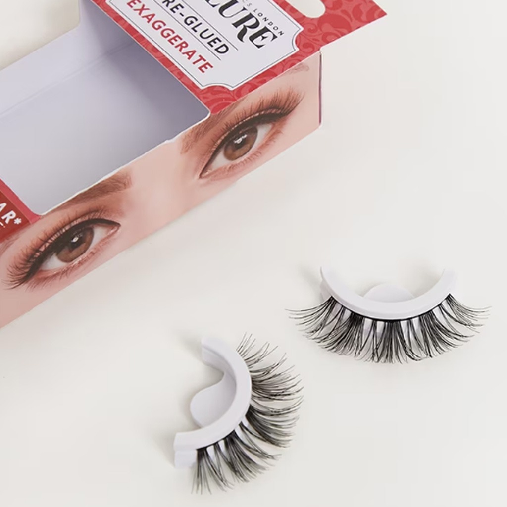 Eylure Pre-Glued False Eye Lashes 15H Wear - Exaggerate No. 141, Pack of 1 Pair