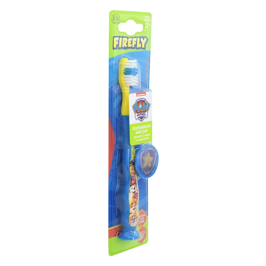 Firefly Paw Patrol Toothbrush & Cap For 3+ Year Kids, Pack of 1's
