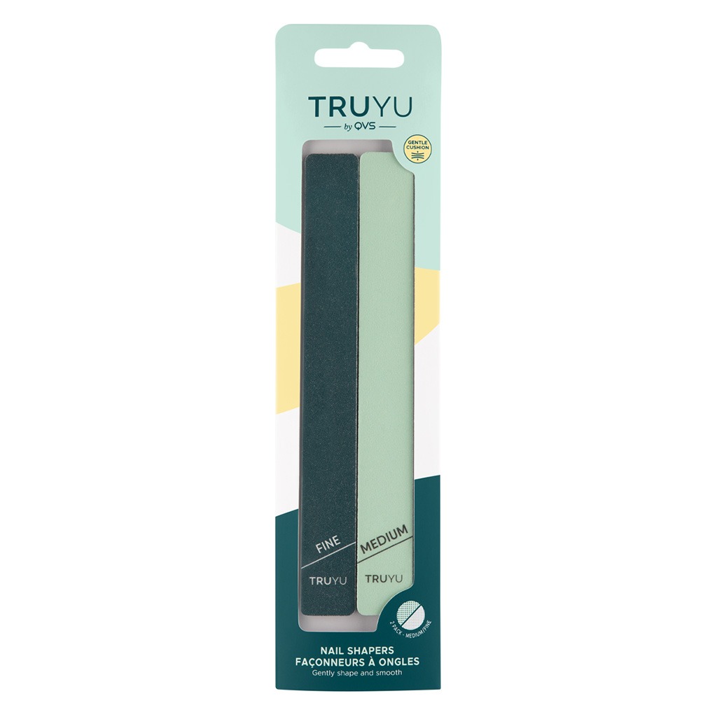 QVS Truyu Nail File Set To Shape And Smooth, Pack of 2's