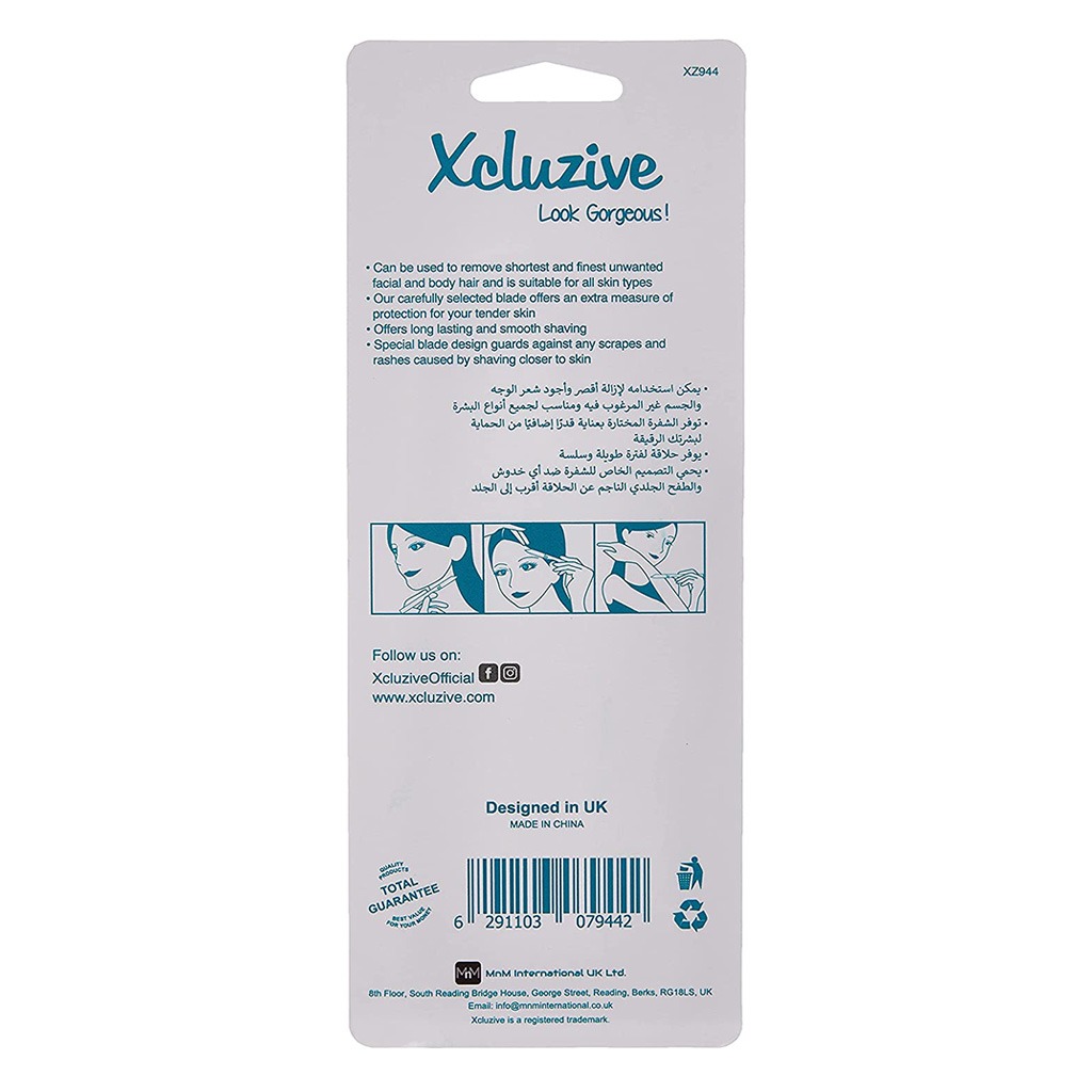 Xcluzive Facial & Body Hair Razors, Pack of 3 Pieces