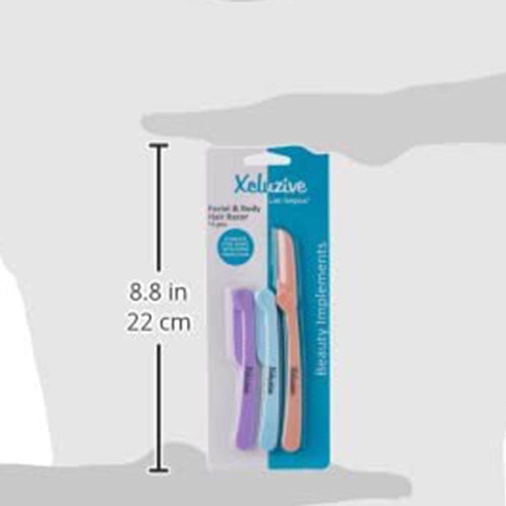 Xcluzive Facial & Body Hair Razors, Pack of 3 Pieces