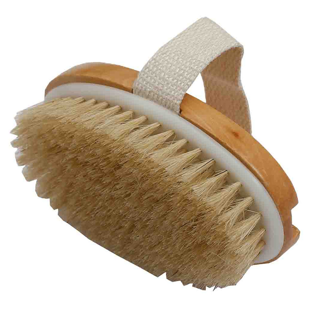 Xcluzive Wooden Bath Brush With Natural Bristles, Pack of 1's