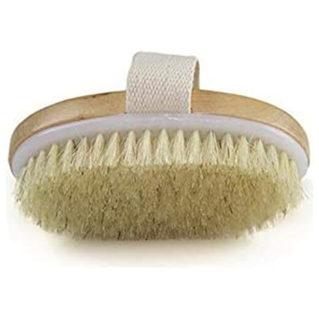 Xcluzive Wooden Bath Brush With Natural Bristles, Pack of 1's