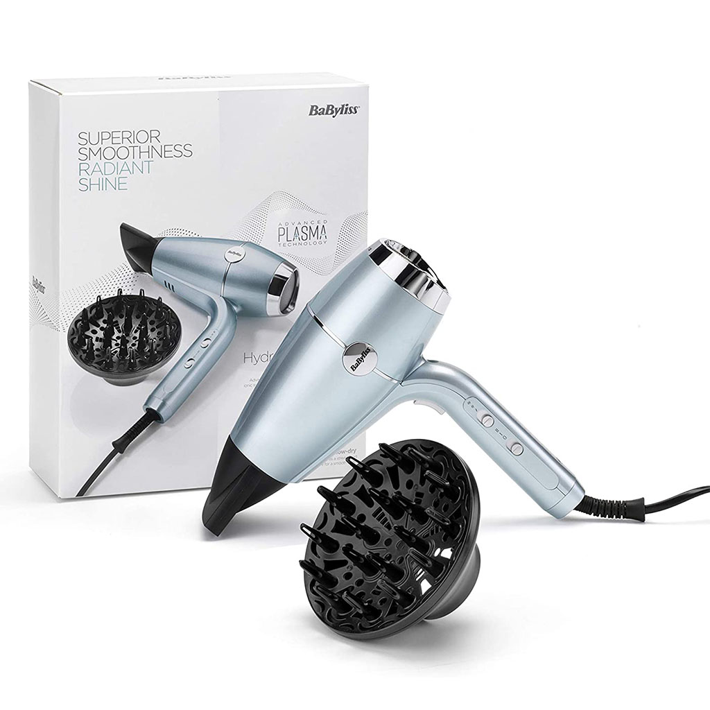 Babyliss Superior Smoothness Radiant Shine 2100W Hydro - Fusion Hair Dryer - Blue