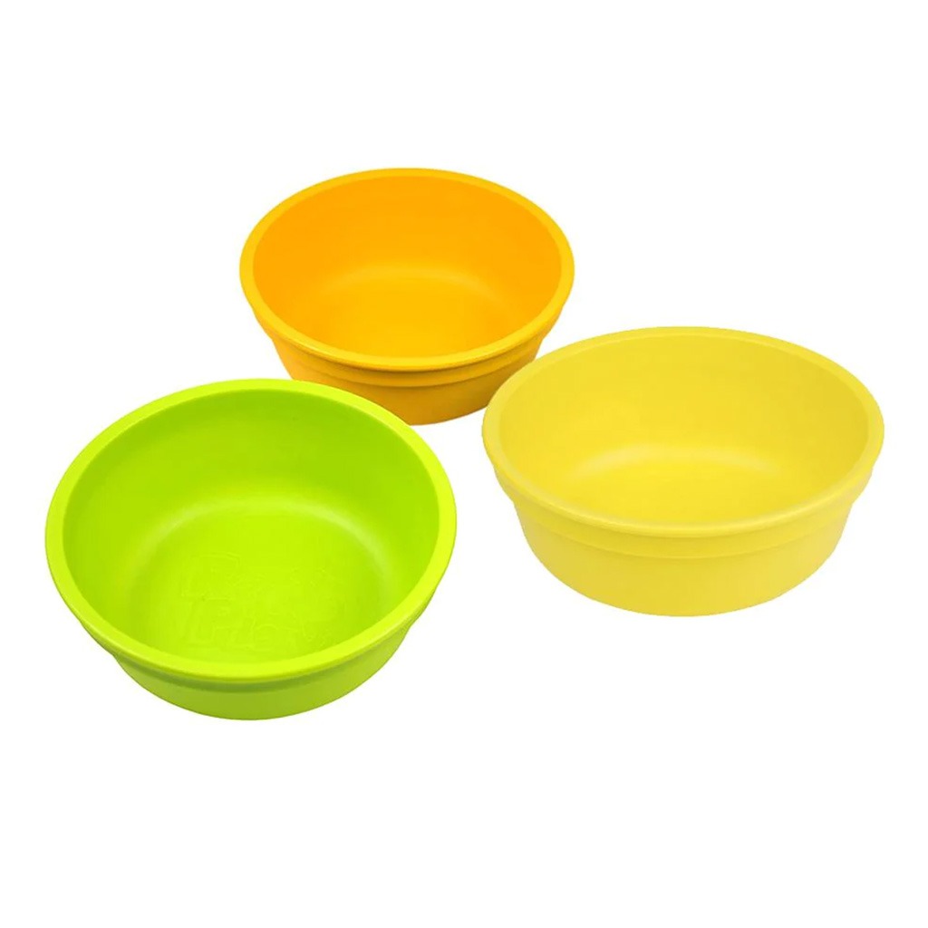 Re Play 12 oz. Stackable Feeding Bowl Set, Orange, Yellow, Lime Green, Pack of 3's