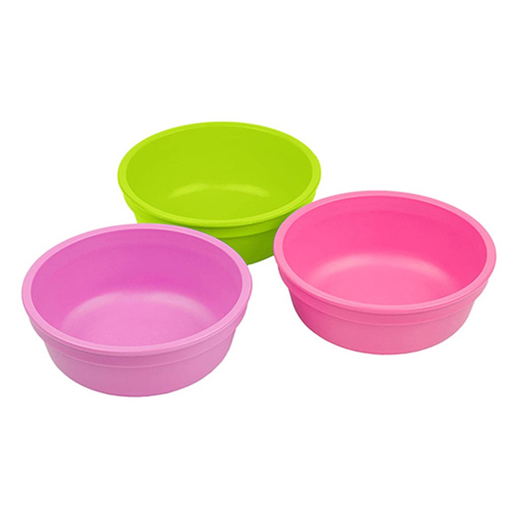 Re Play Stackable Feeding Bowl Set, Butterfly/Purple Combo 12 oz, Pack of 3's