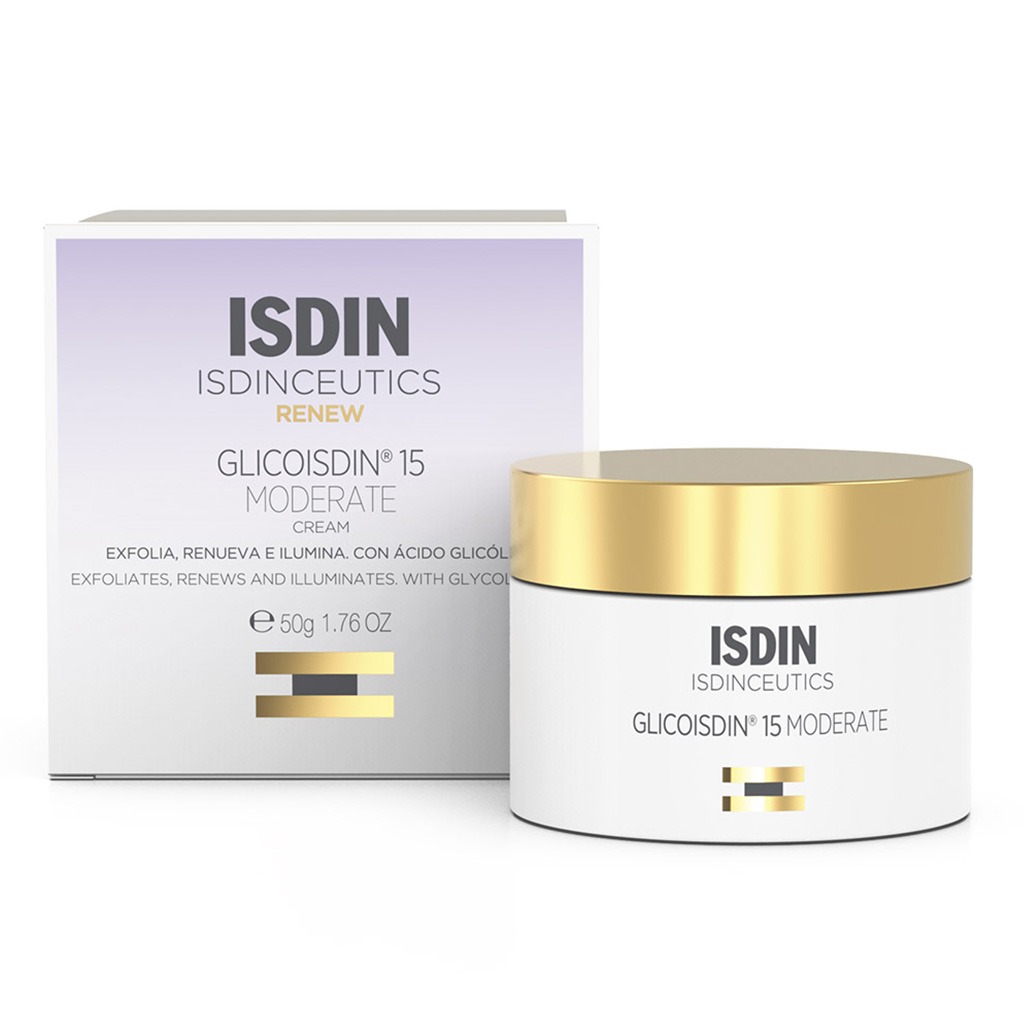 Isdin Isdinceutics Renew Glicoisdin 15 Moderate Facial Night Cream with Peeling Glycolic acid 50ml