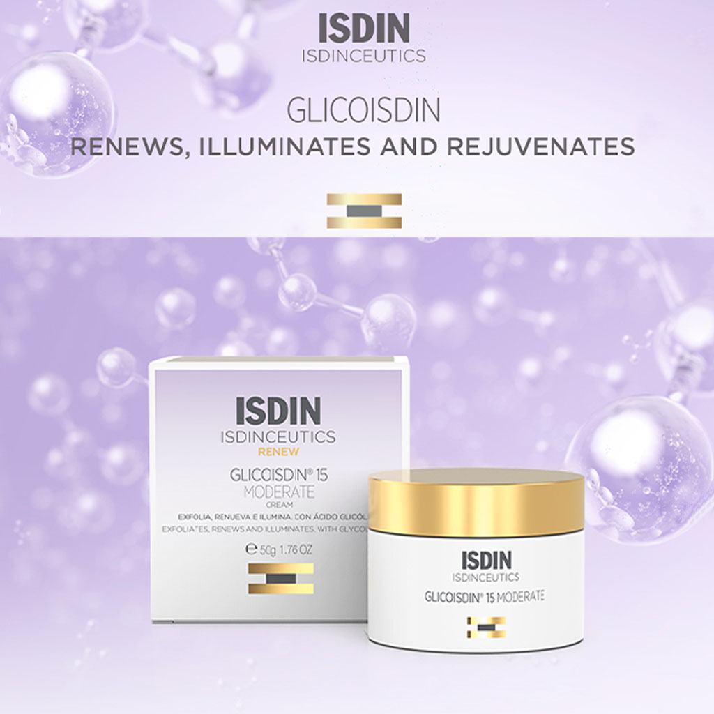 Isdin Isdinceutics Renew Glicoisdin 15 Moderate Facial Night Cream with Peeling Glycolic acid 50ml