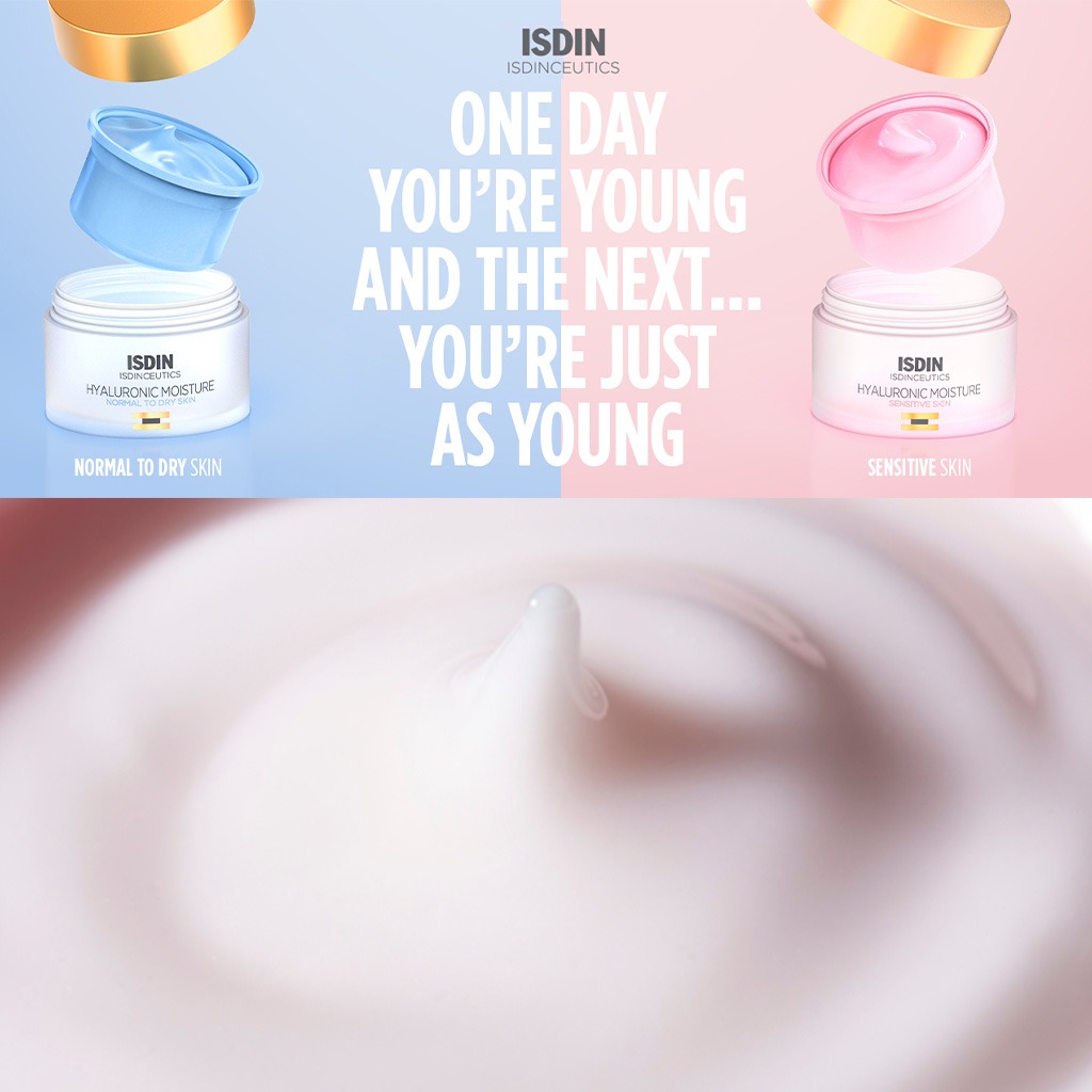 Isdin Isdinceutics Renew Hyaluronic Moisture Face Cream For Sensitive And Redness-prone Skin 50g