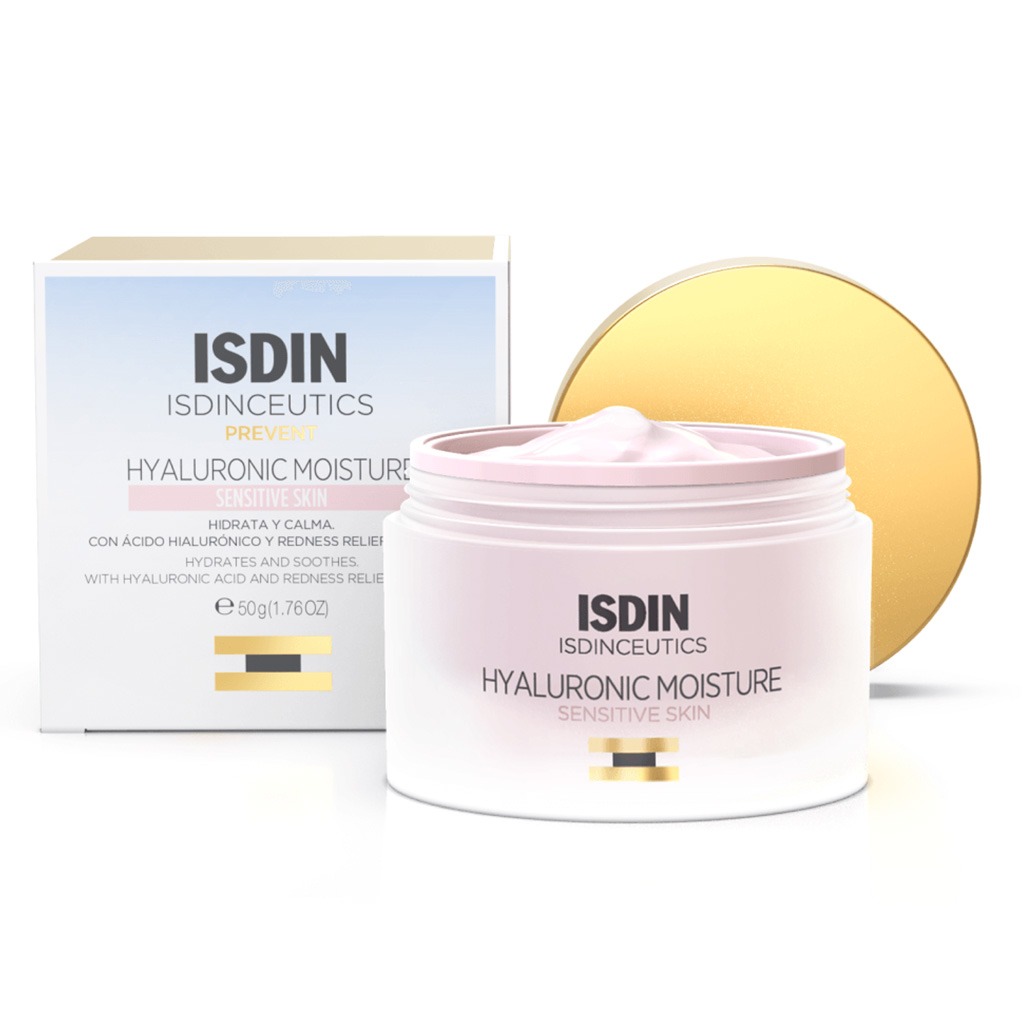 Isdin Isdinceutics Renew Hyaluronic Moisture Face Cream For Sensitive And Redness-prone Skin 50g
