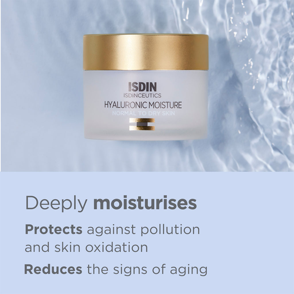 Isdin Isdinceutics Renew Hyaluronic Moisture Face Cream For Normal To Dry Skin 50g