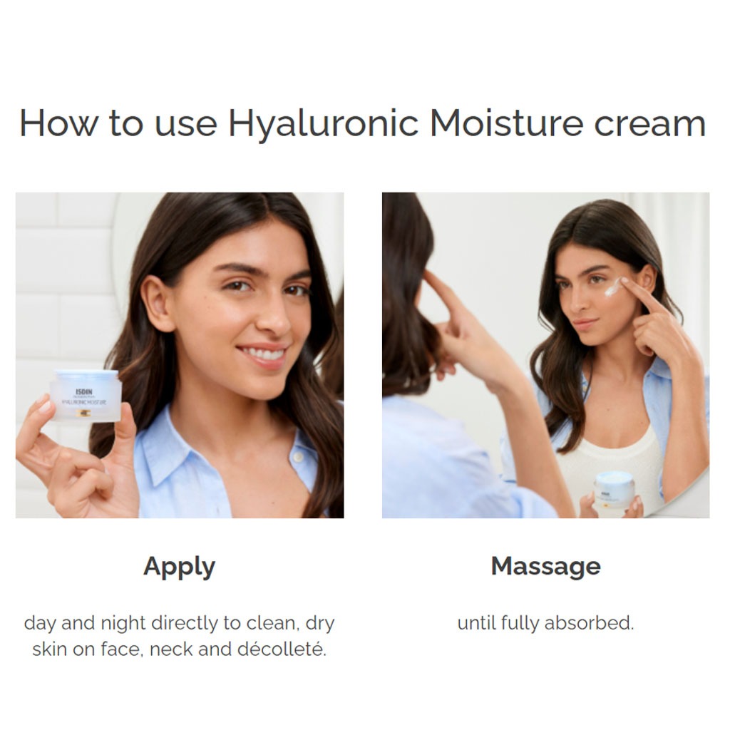 Isdin Isdinceutics Renew Hyaluronic Moisture Face Cream For Normal To Dry Skin 50g