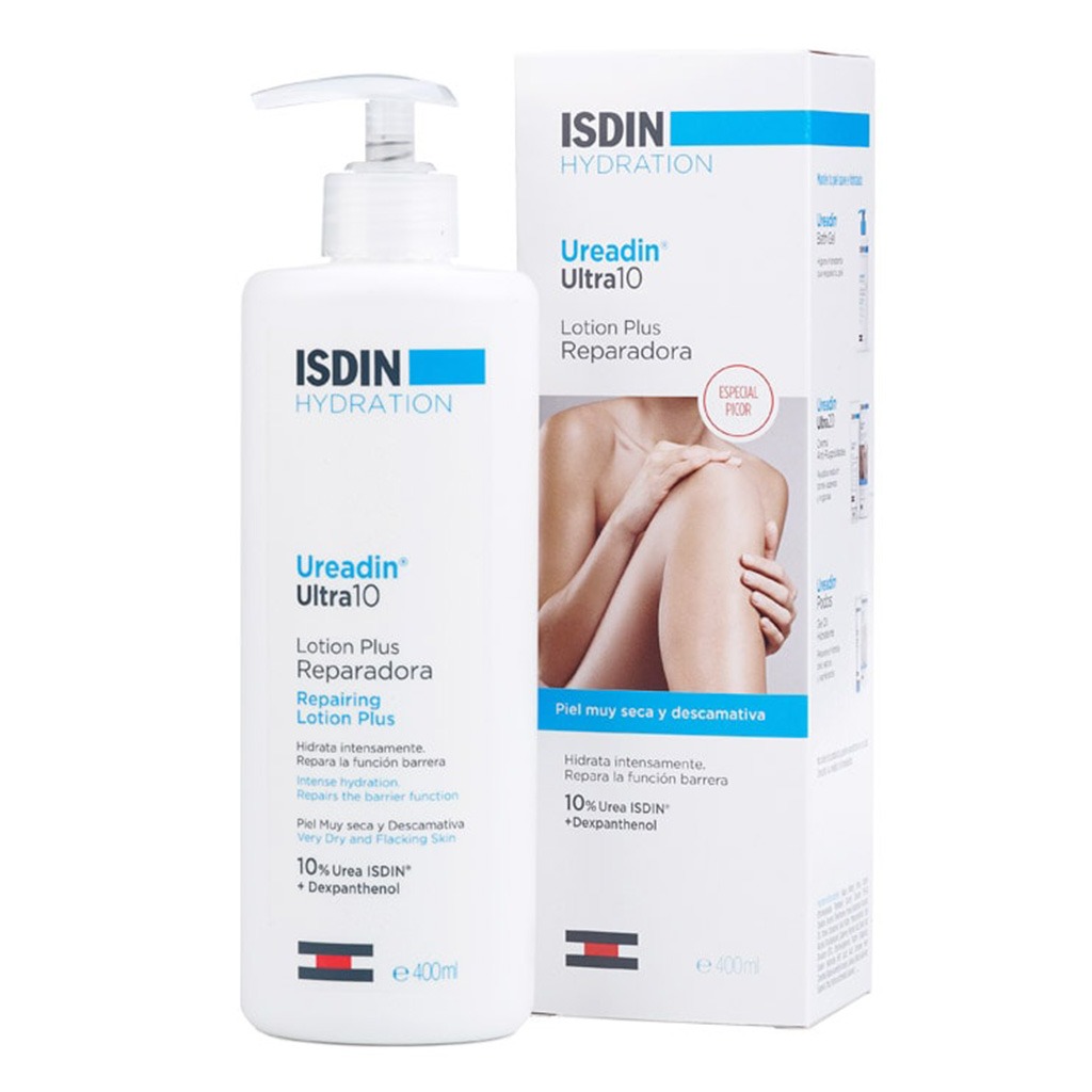 Isdin Ureadin Ultra 20 Anti-Roughness Cream 100ml + Isdin Ureadin Ultra 10 Repairing Lotion Plus 400 ml For Rough And Dry Skin PROMO PACK