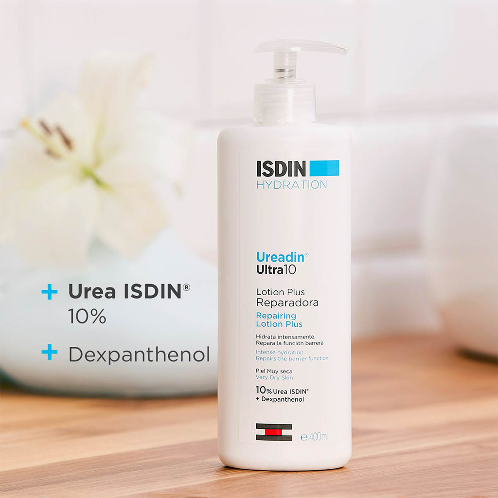 Isdin Ureadin Ultra 20 Anti-Roughness Cream 100ml + Isdin Ureadin Ultra 10 Repairing Lotion Plus 400 ml For Rough And Dry Skin PROMO PACK