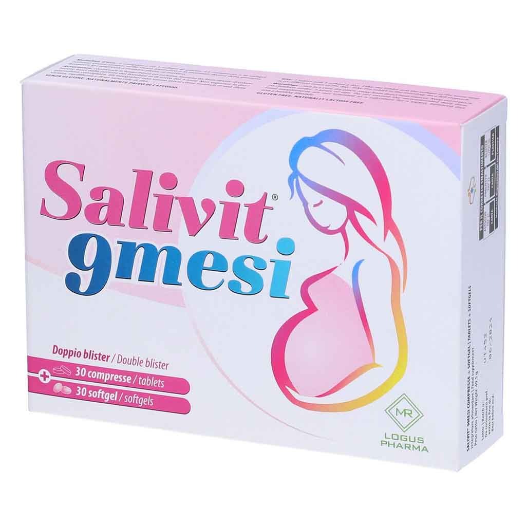 Salivit 9mesi Maternity Supplement, Pack of 30 Multivitamin Tablets + 30 Fish Oil Softgels