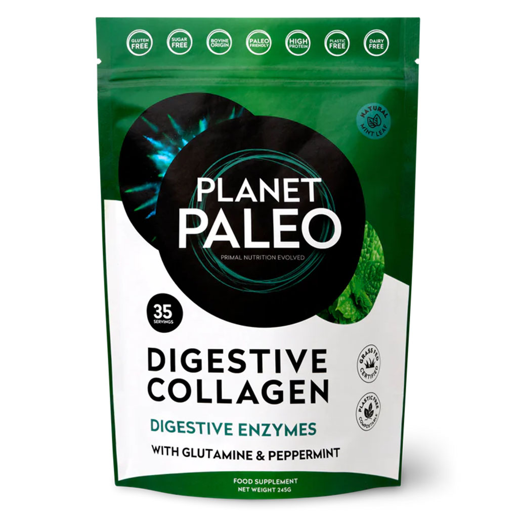 Planet Paleo Digestive Collagen With Glutamine And Peppermint 245g