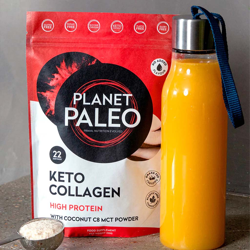 Planet Paleo High Protein Keto Collagen with Coconut C8 MCT Powder 220g, 22 Servings