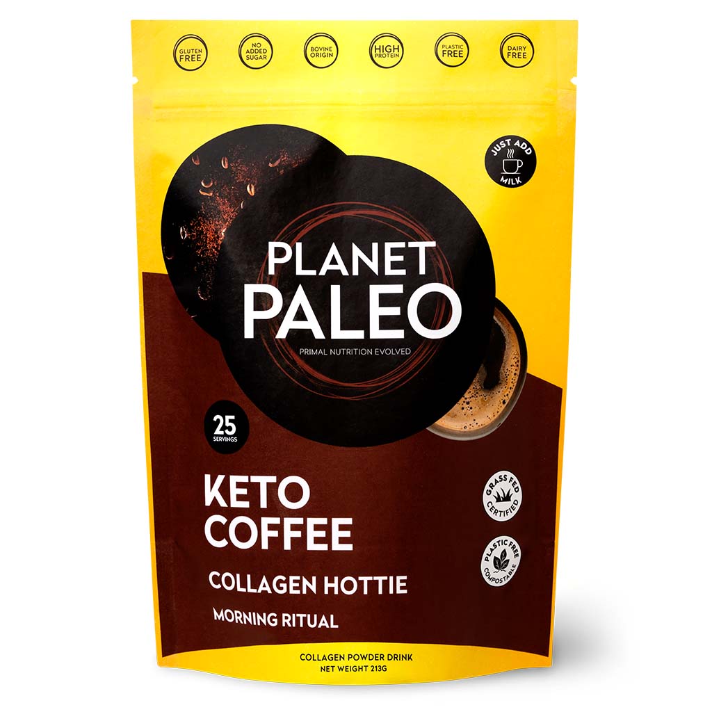 Planet Paleo Organic Pure Type 1 and 3 Collagen Keto Coffee 213g