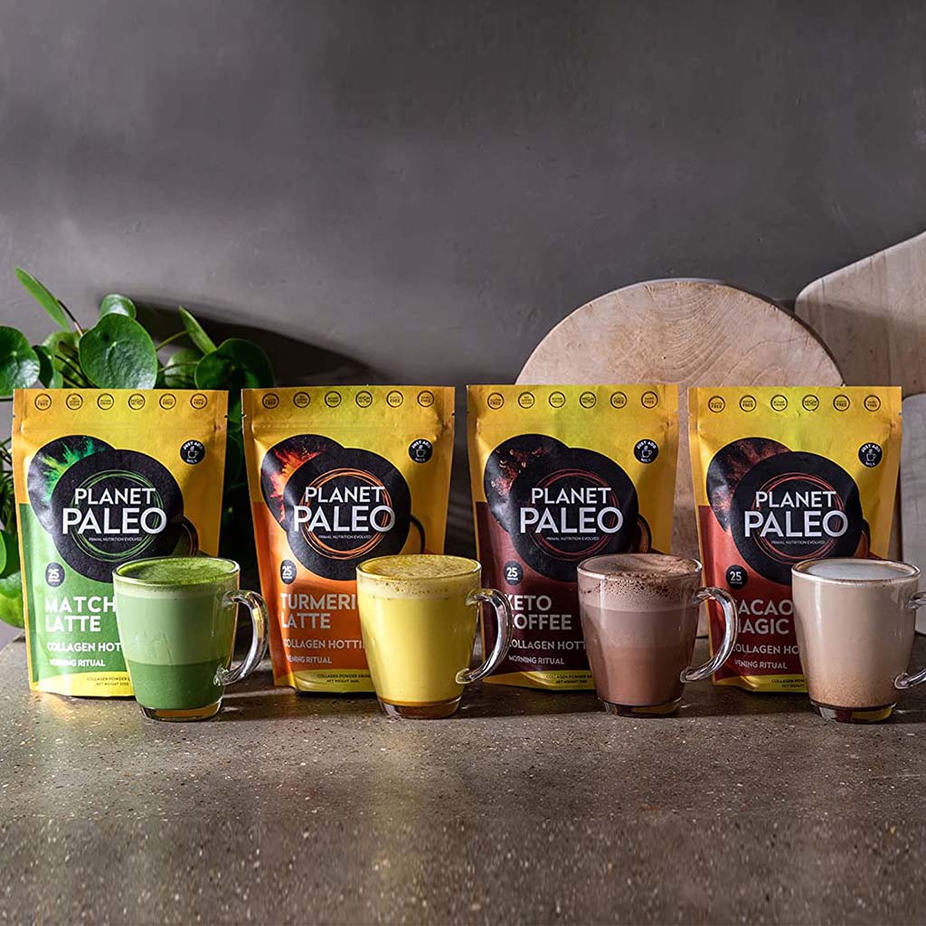 Planet Paleo Organic Pure Type 1 and 3 Collagen Turmeric Latte 260g