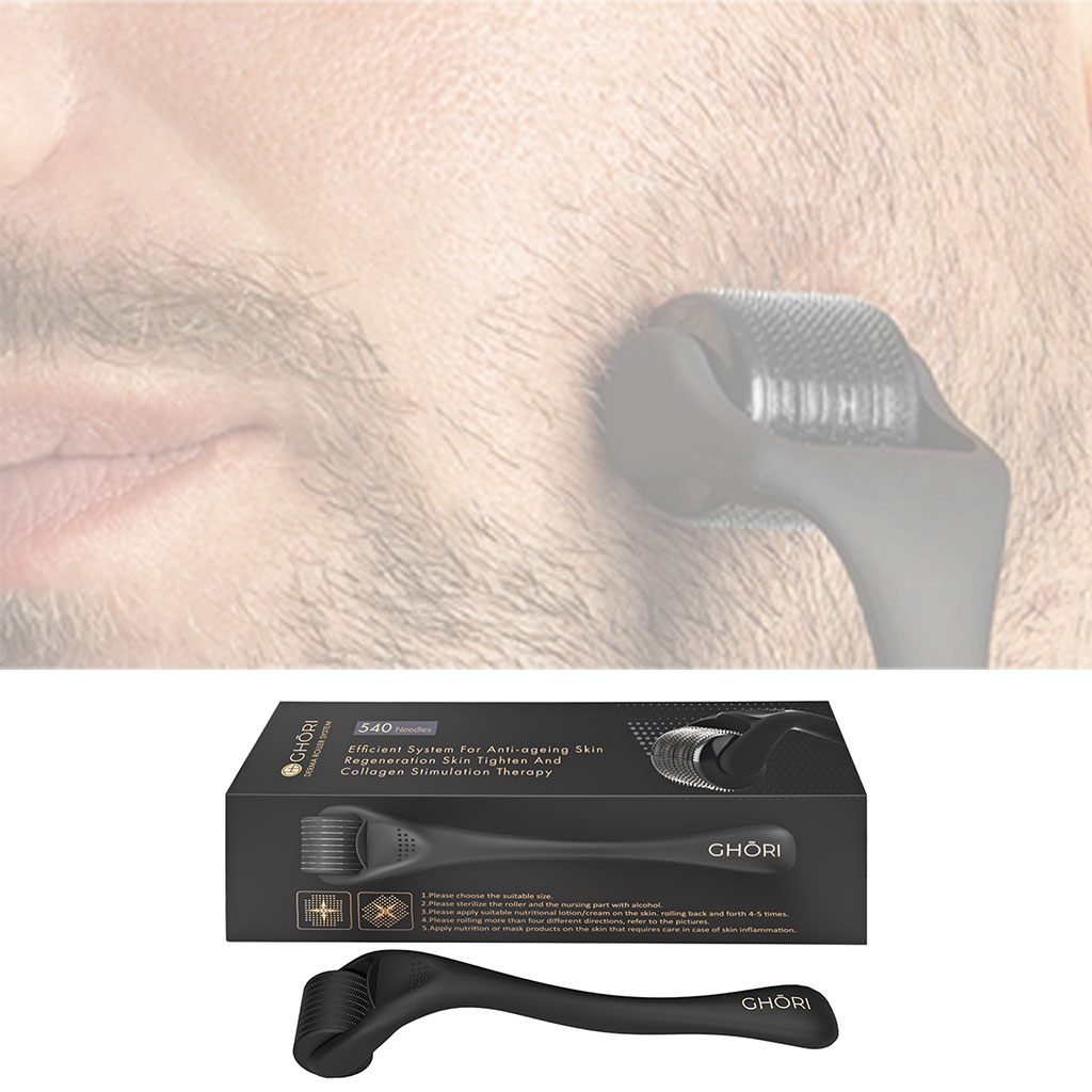 Ghori Derma Roller System 0.5mm For Hair Growth, Pack of 1's