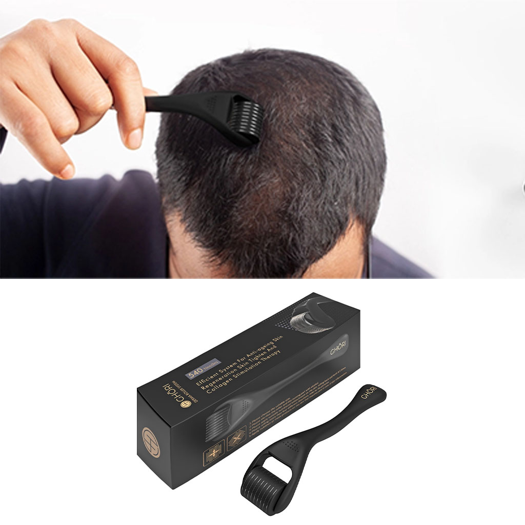 Ghori Derma Roller System 0.5mm For Hair Growth, Pack of 1's