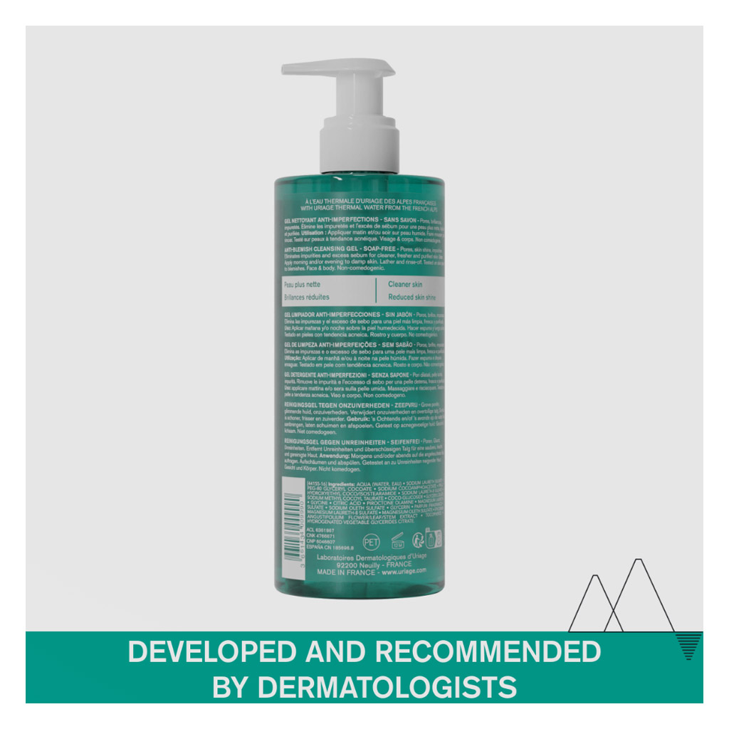 Uriage Hyseac Soap-Free Cleansing Gel For Combination to Oily Skin 500ml