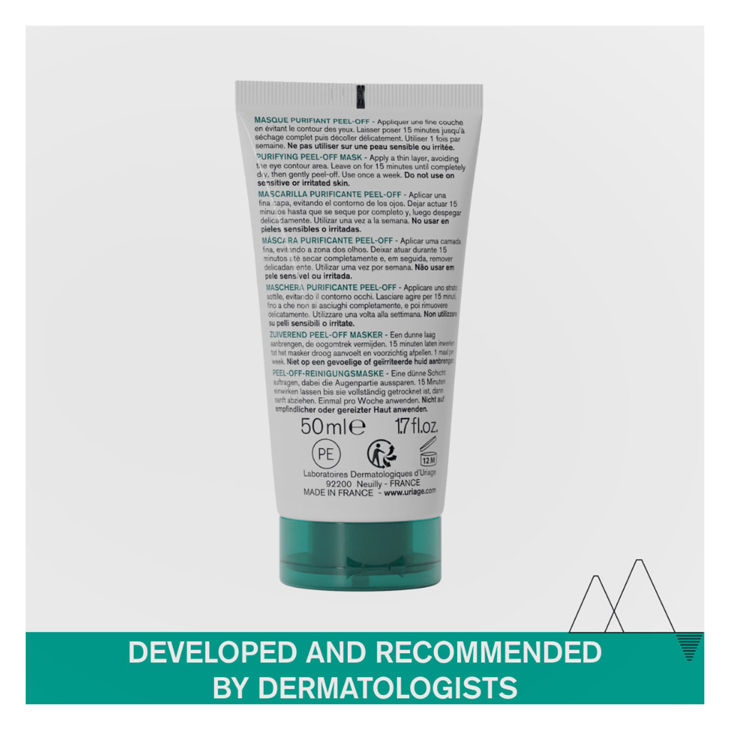 Uriage Hyseac Purifying Peel-Off Mask For Combination to Oily Skin Types 50ml
