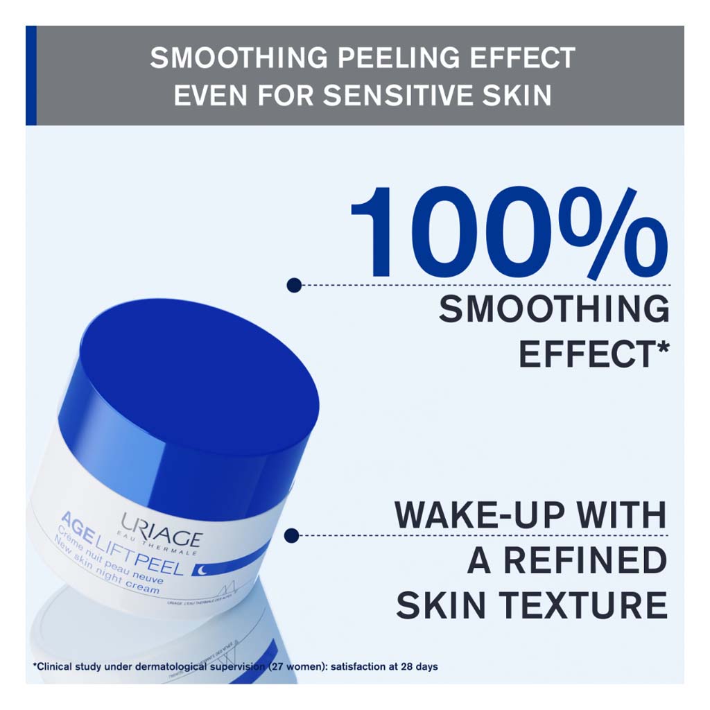 Uriage Age Lift Peel New Skin Night Cream For All Skin Types 50ml