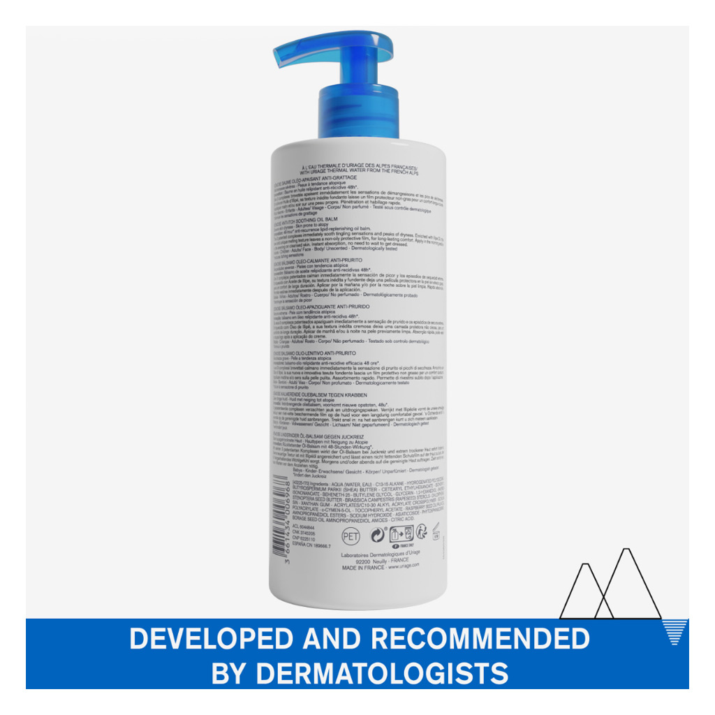 Uriage Xemose Anti Itch Soothing Oil Balm For Dry Skin Prone To Atopy 500ml