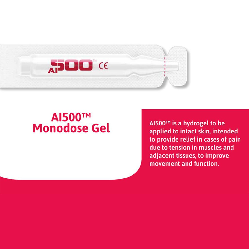 Contrad Swiss AI500 Pain Relief Topical Gel, Pack of 4 Monodose Vial + 8 Patches