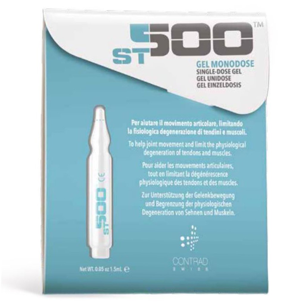 Contrad Swiss ST500 Topical Gel For Healthy Joint Movement, Pack of 4 Monodose Vial + 8 Patches