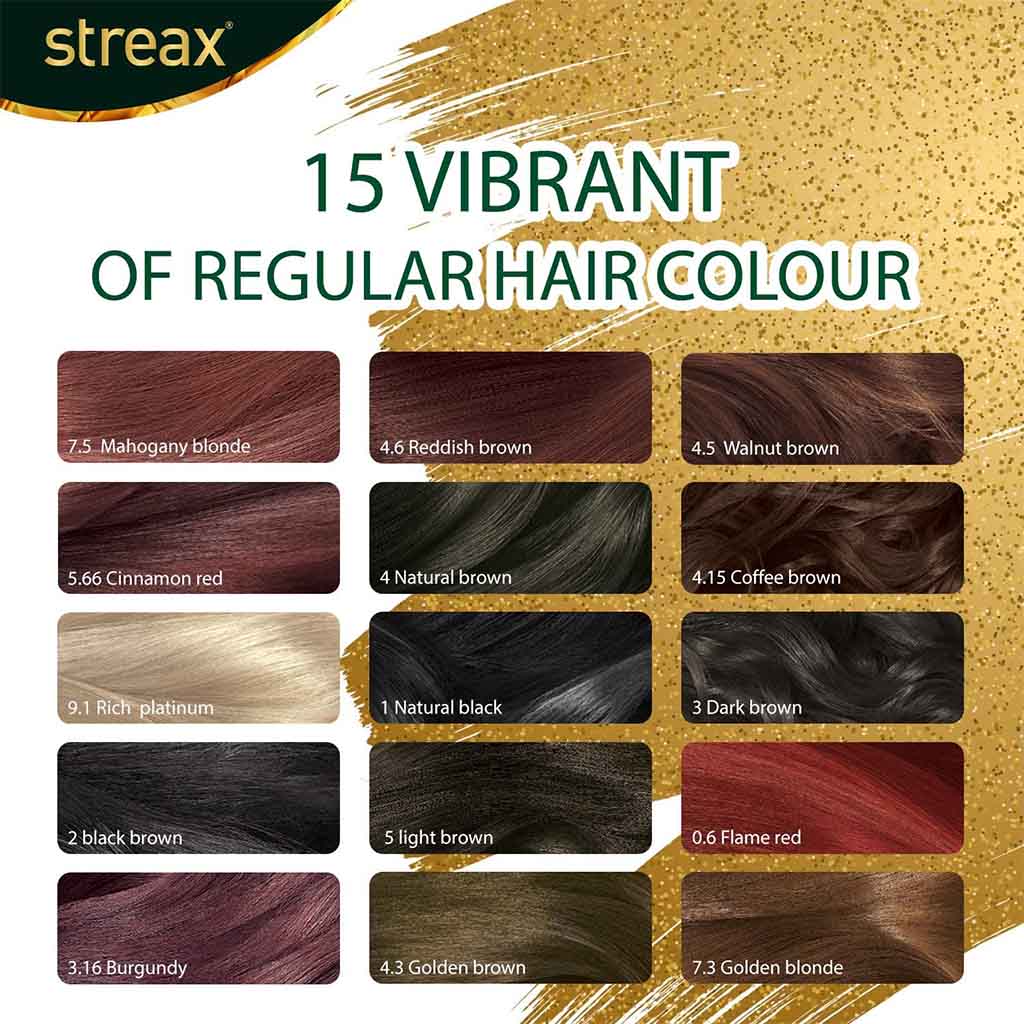 Streax Cream Hair Colour With Shine On Conditioner For All Hair Types - Burgundy 3.16